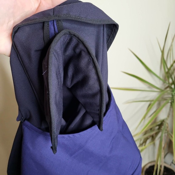 Pari Passu Wool Blend Side Split Jacket Fit D: "Modified Hour Glass" Navy - Picture 4 of 14